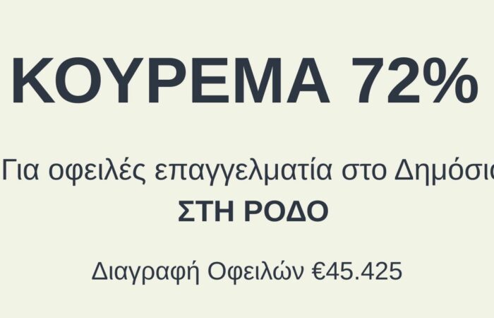 Κούρεμα 72%
