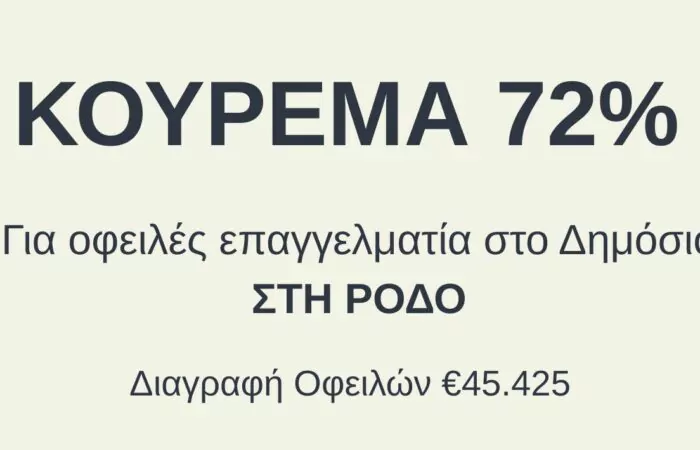 Κούρεμα 72%